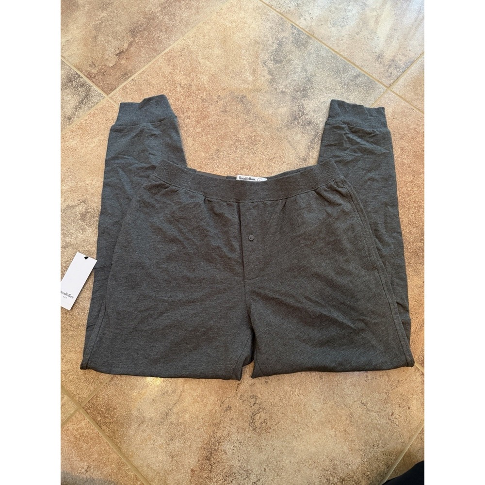 Men's Goodfellow Dark Gray Knot Joggers Size Small NWT Tapered Ultra Soft - Picture 5 of 7